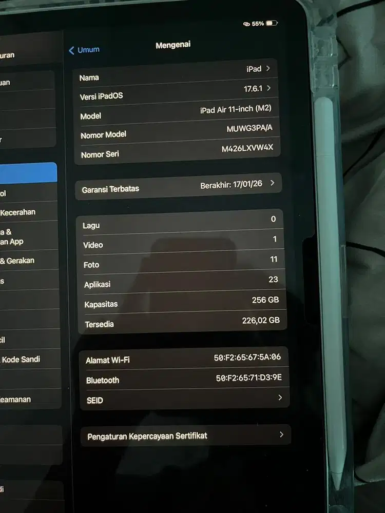 Ipad air 6 11 inch 256gb