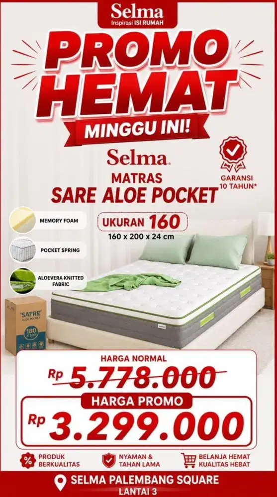 Promo Cicilan By Homecredit Matras Ukuran 160