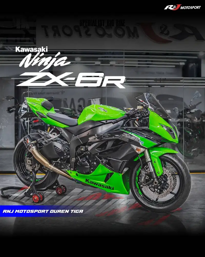 Kawasaki Zx 6 r Zx 636 Nik 2011 Km.6.000an Knalpot Austin Racing