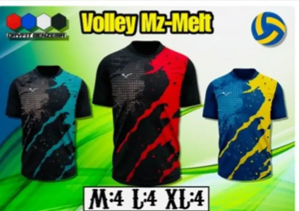 KAOS ATASAN MIZUNO 1 set isi 12 pcs