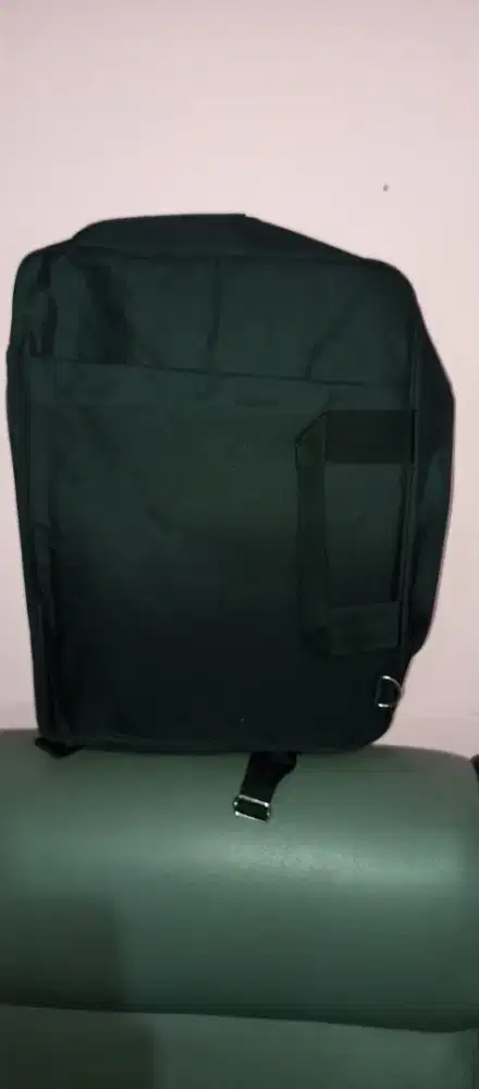 Tas multifungsi ransel dan selempang laptop polos
