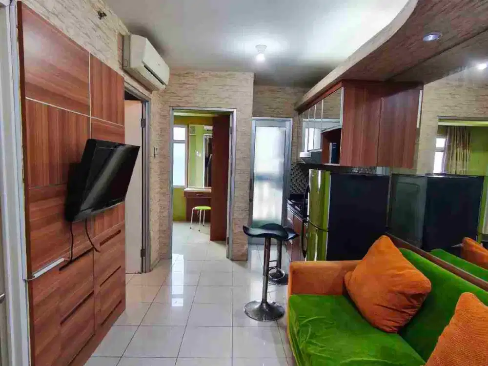 sewa 2 kamar furnish view laut apartemen green Bay pluit jakarta utara greenbay