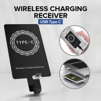 Wireless Charging Receiver Adapter for Smartphone USB Type C