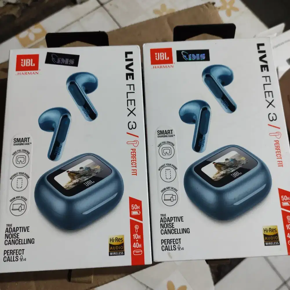 JBL Live Flex 3 True Wireless Noise Cancelling Closed-Stick Baru