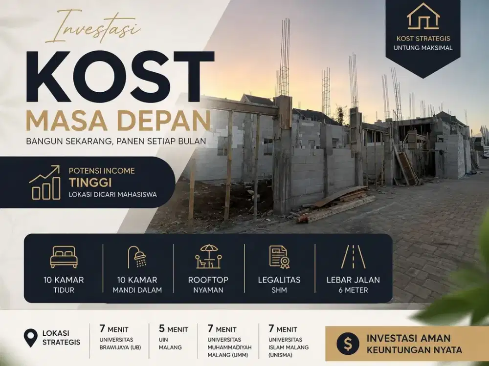 Kost Eksklusif Dekat UB UIN UMM dan UNISMA