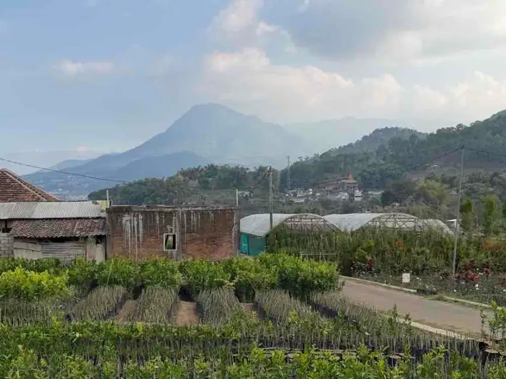tanah villa siap bangun di bumiaji kota batu view gunung bukit dekat wisata