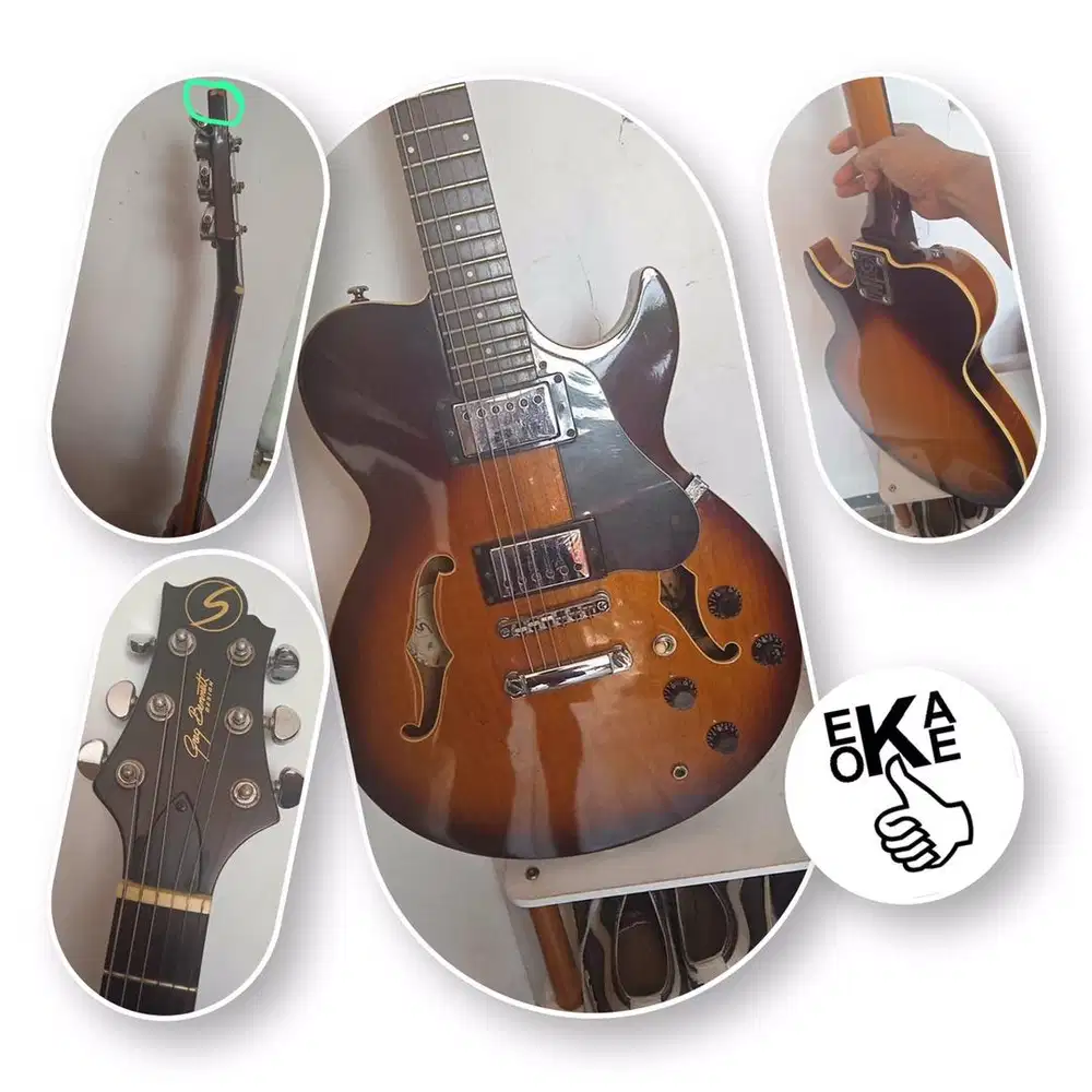 gitar elektrik Samick Greg Bennett Semi Hollow RL 2