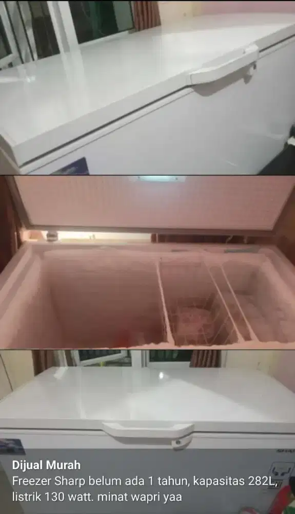 Jual freezer second