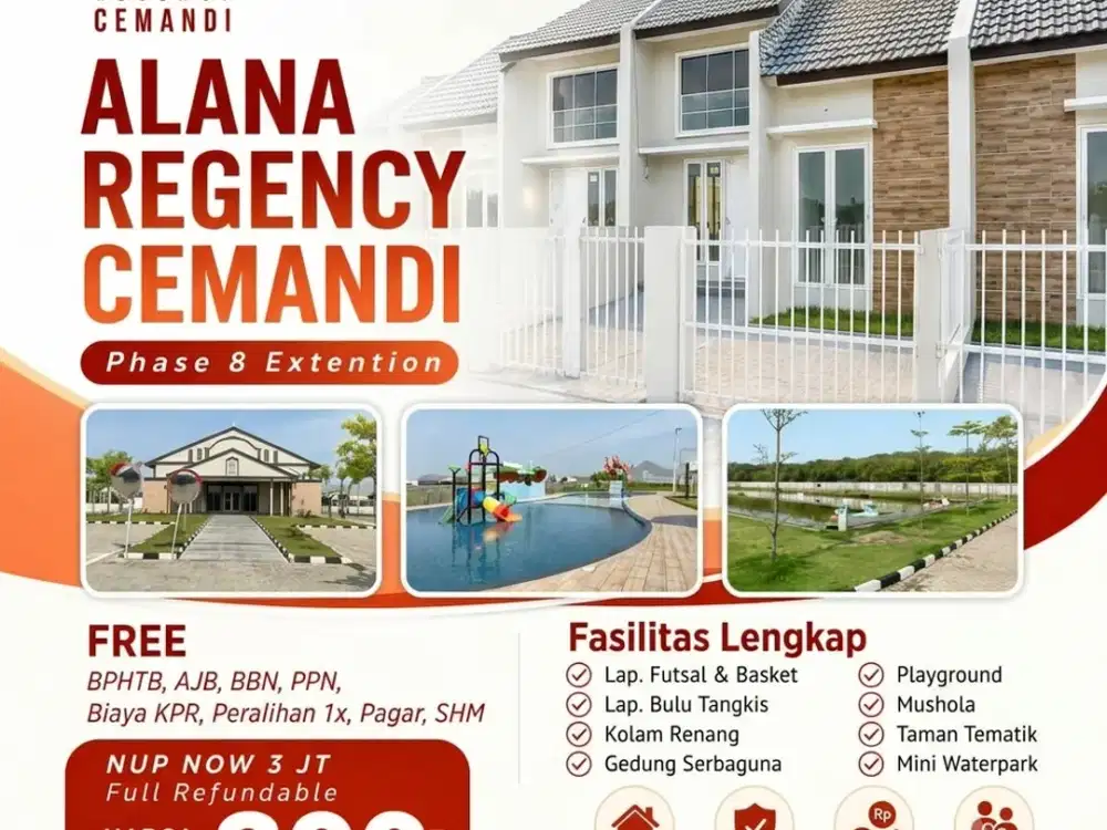 REFUNDABEL!! NUP NOW LAUNCHING PERUM ALANA CEMANDI PHASE 8 : HUNIAN NYAMAN – INVESTASI MENGUNTUNGKAN