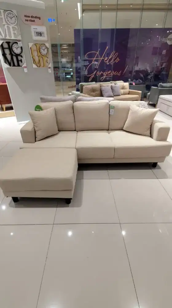 Sofa L murah Aesthetic