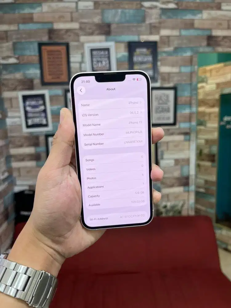 iphone 13 128gb second ibox pink
