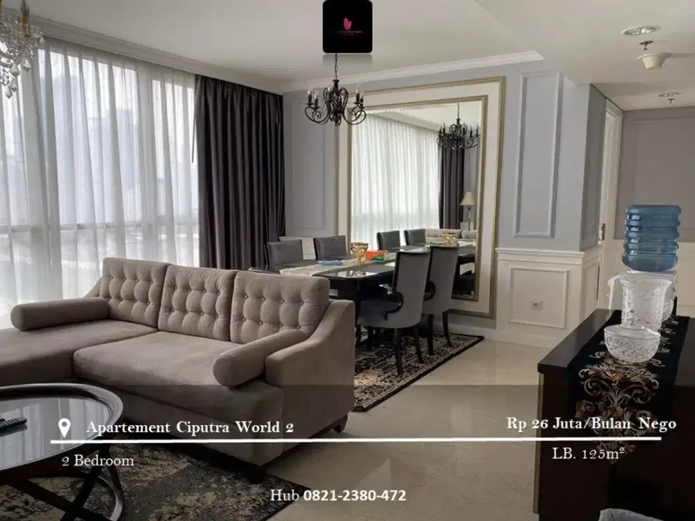 Disewakan Apartement Ciputra World 2 2BR Full Furnished