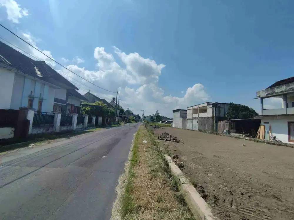 JUAL TANAH MURAH TEPI JALAN RAYA, HADAP UTARA COCOK BUAT KOS DAN KOMERSIL SHM