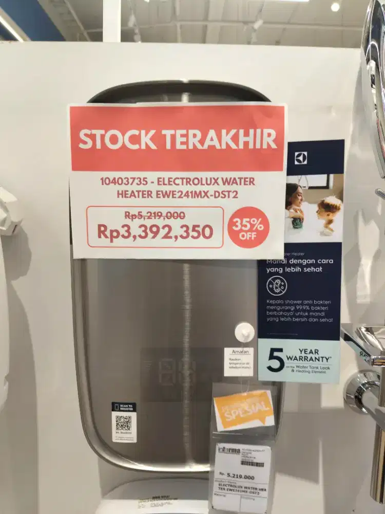 CLEARANCE SALE WATER HEATER INSTANT