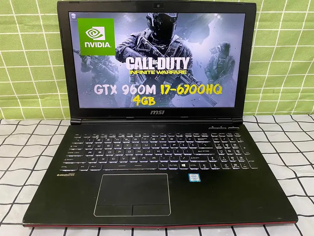 Msi GP62 core i7 GTX960M 8gb/128gb/1Tb