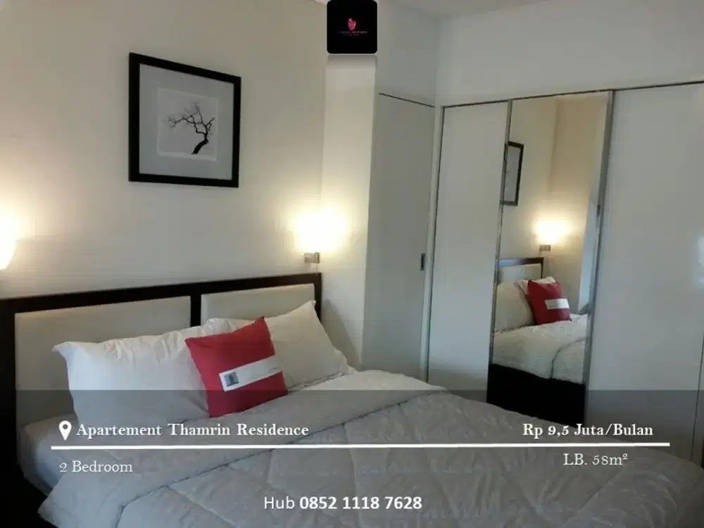 Disewakan Apartement Thamrin Residence Low Floor 2BR Full Furnished