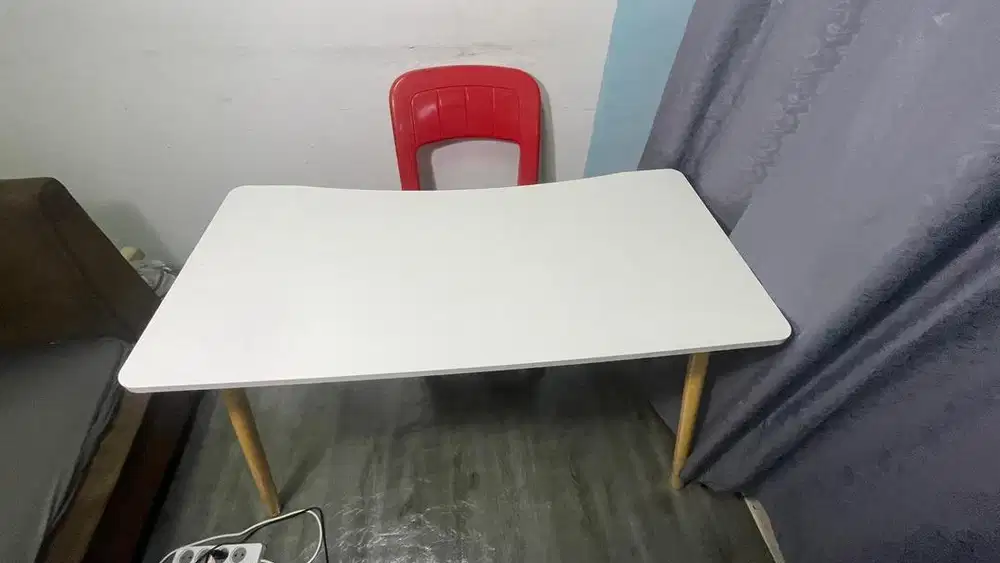 Meja belajar kerja aesthetic 120cm
