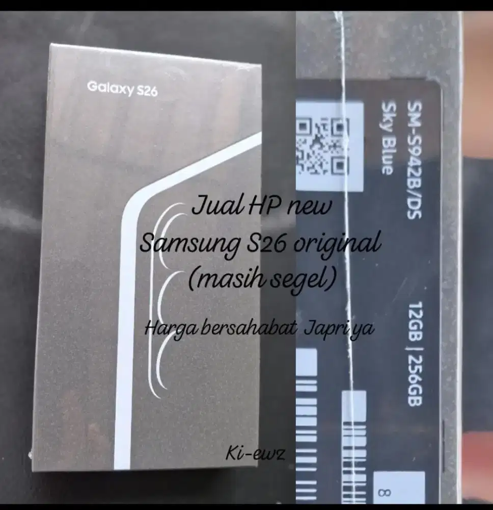 Samsung s26 biru 12gb/256