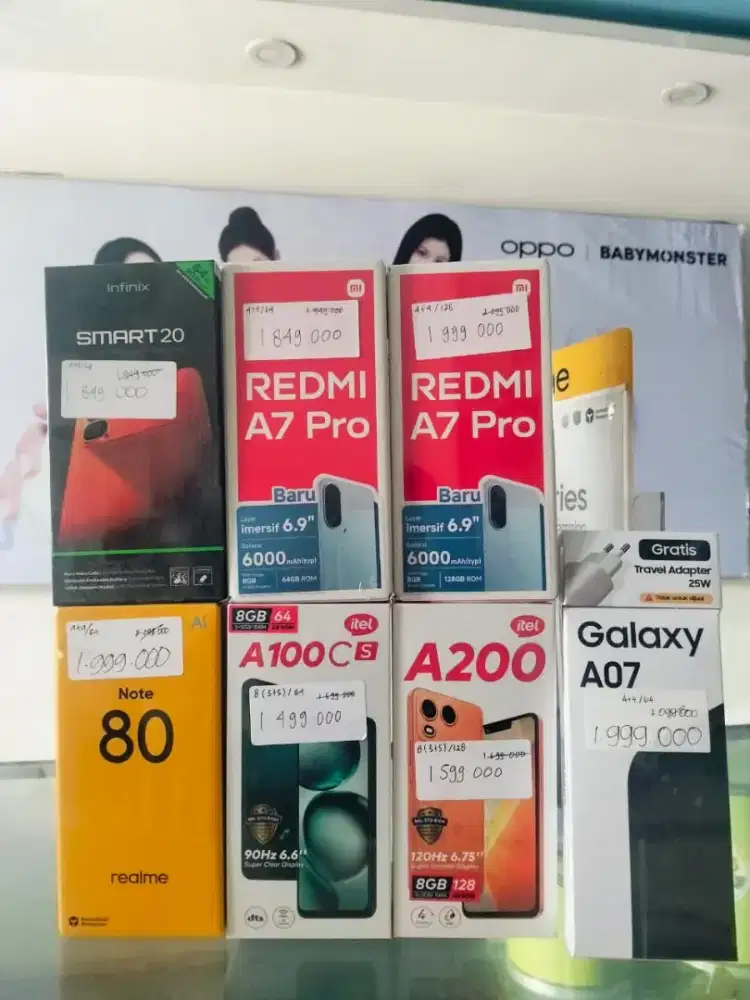 READY HP BARU HARGA MULAI 1,4JTAN AJA