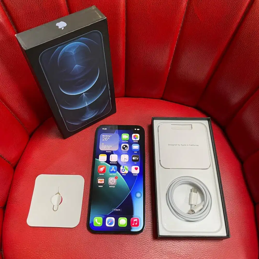 iPhone 12 Pro Max 256gb Pacific Blue Bea Cukai Setara iBox Fullset