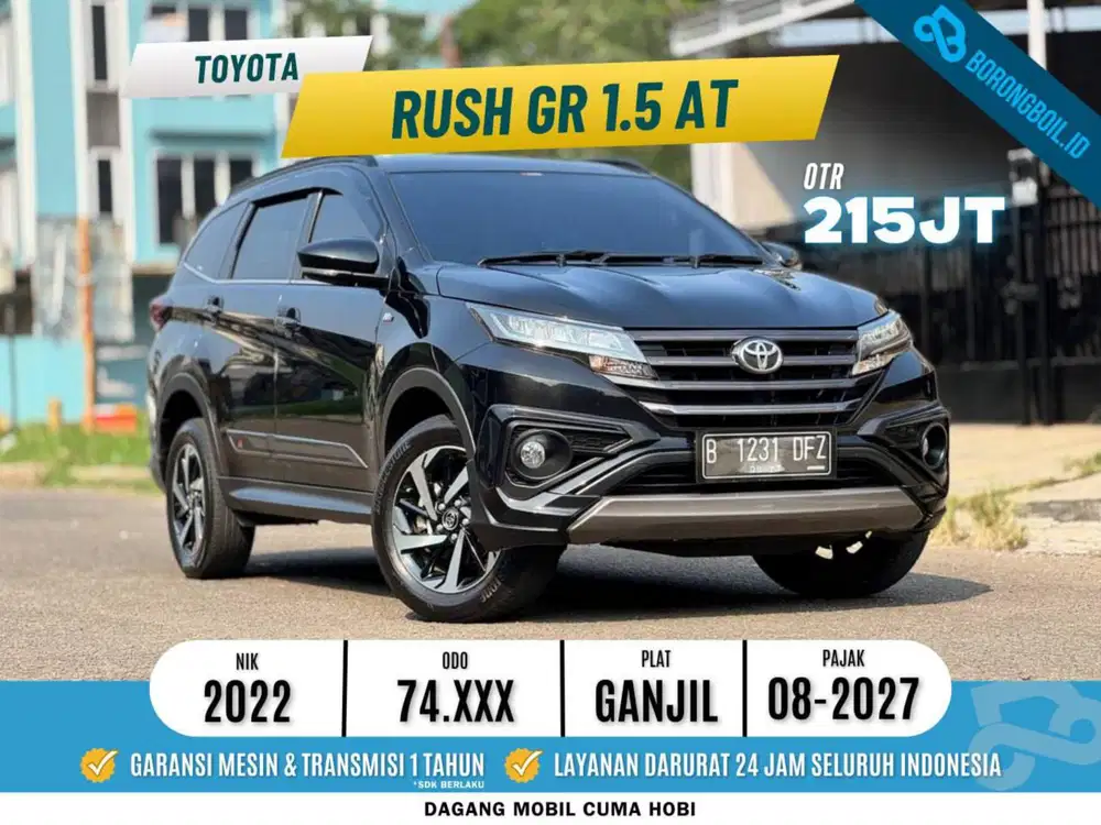 Toyota Rush GR 1.5 At 2022/2023 terios X Hitam