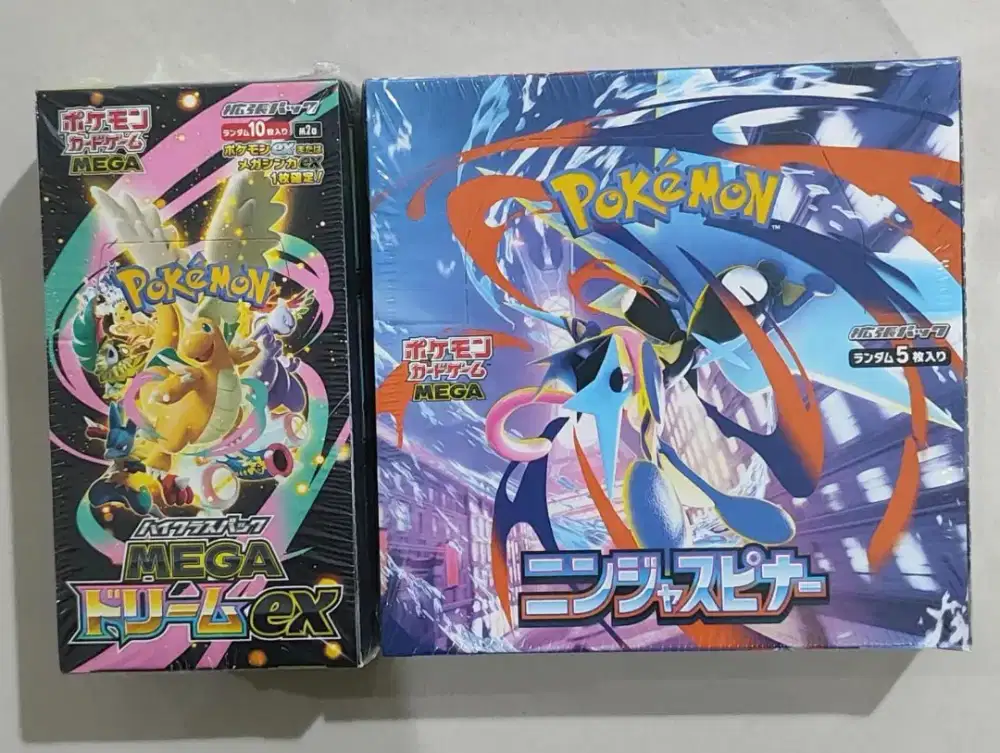 Pokemon TCG Booster Box Mega Dream Japan & Ninja Spinner Japan