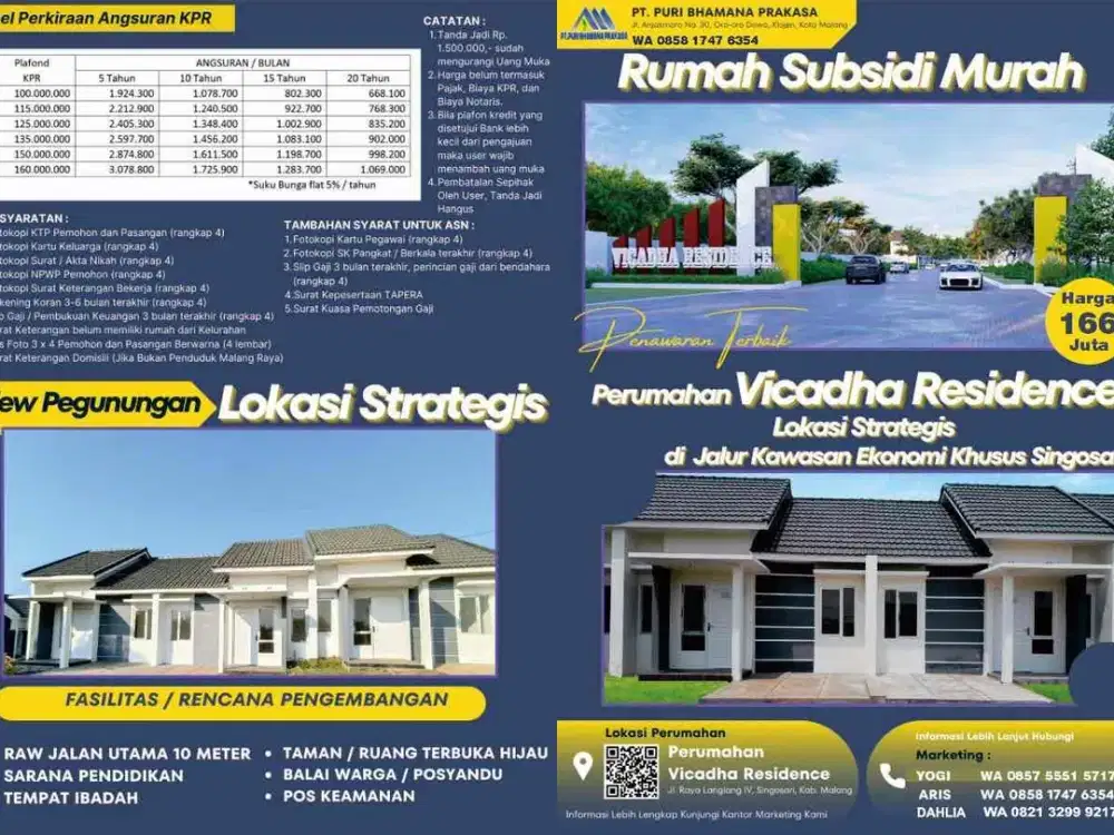 Rumah Murah Dekat Tol Karangploso Malang – SHM, Mulai Rp166 Jutaan!