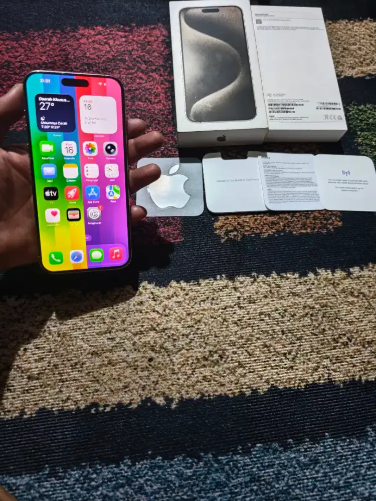 iPhone 15 Pro Max 256Gb Esim Mulus Normal Bisa Tuker Tambah