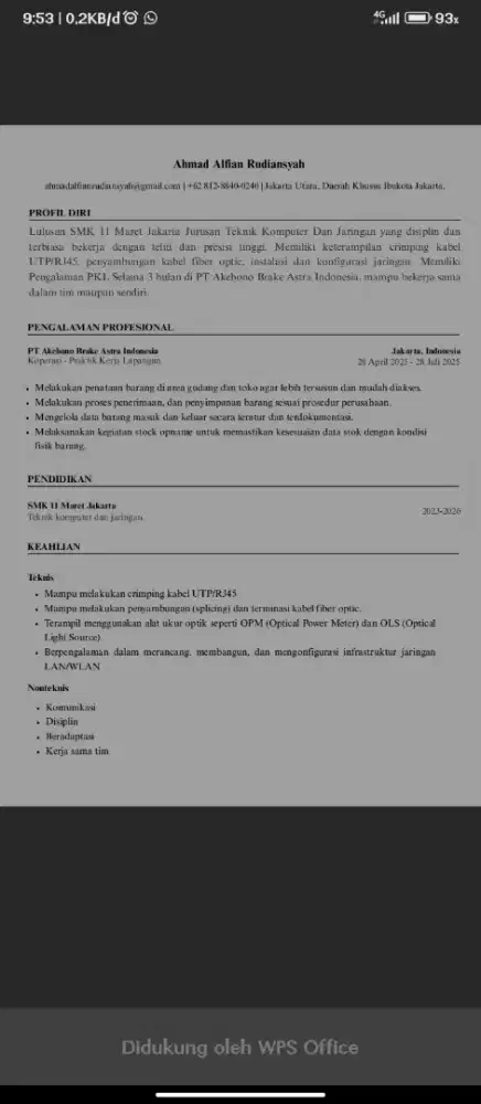 BUTUH KERJAAN FRESH GRADUATE.