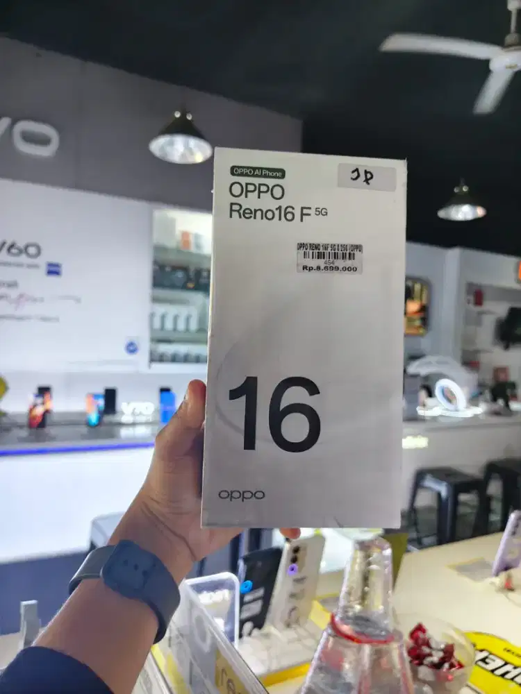 OPPO RENO 16F 5G 8/256 GB READY STOCK DI TOKO ATLANTIS JEMPONG