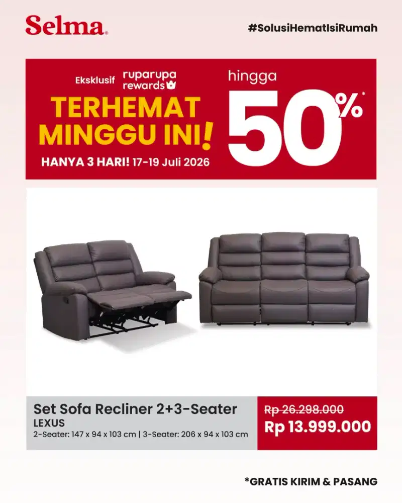 Sofa Recliner / Sofa Malas / Sofa Tidur