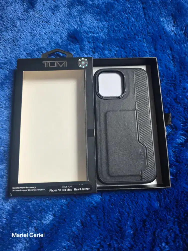 Case Casing iPhone 16 Pro Max Tumi Card Wallet Real Leather Original