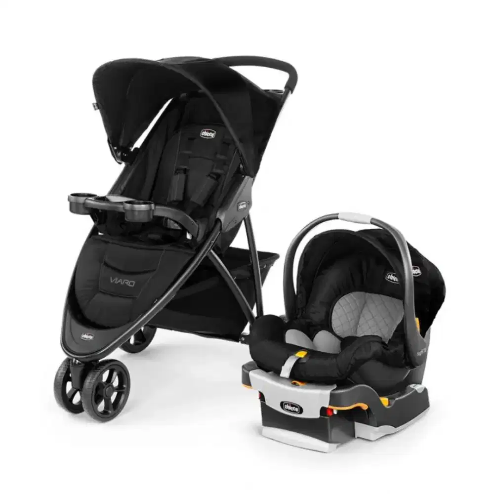 STROLLER + CARSEAT CHICCO VIARO TRAVEL SYSTEM PRELOVED MULUS