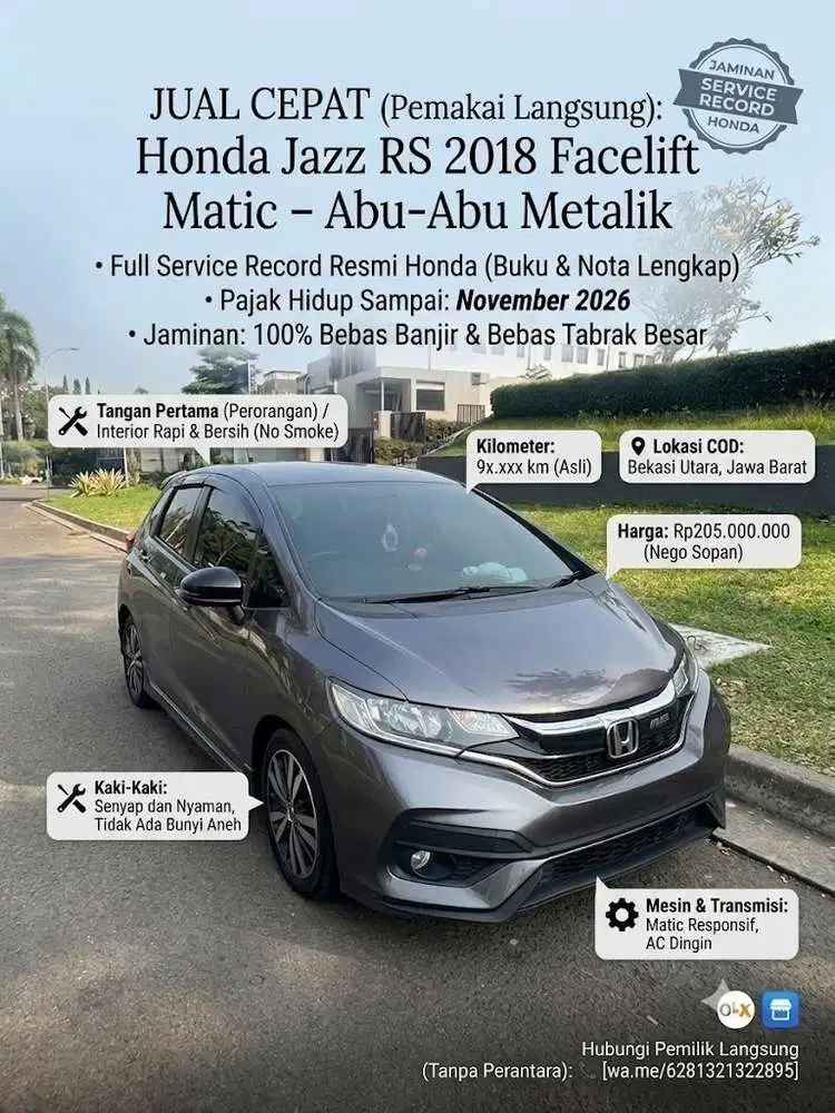 Honda Jazz RS 2018 Bensin