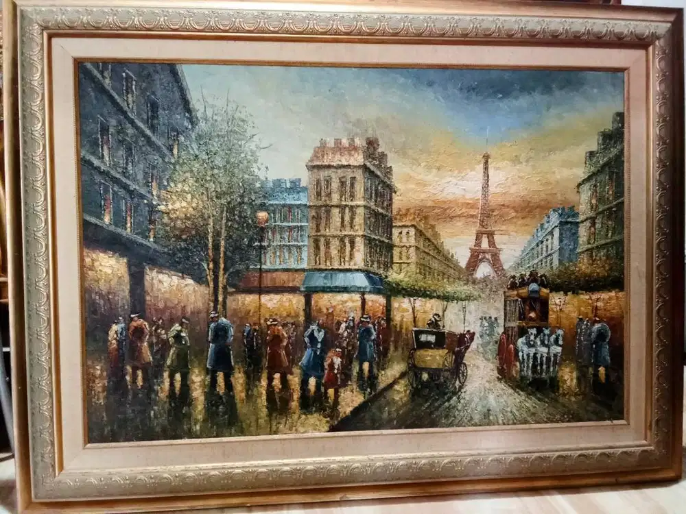 Lukisan Menara Eiffel di Paris