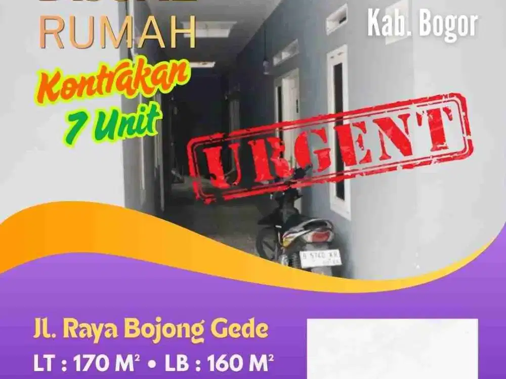 Omzet 4,9juta/bln: investasi kontrakan dekat stasiun Bojonggede