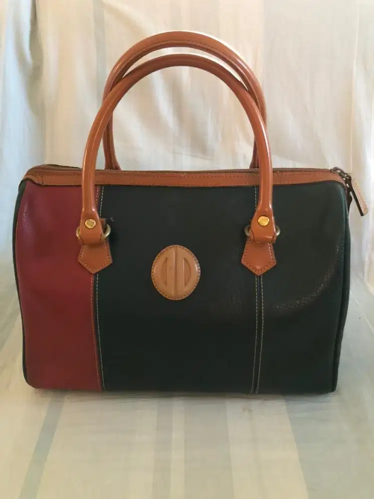 Tas wanita warna merah hijau tua coklat