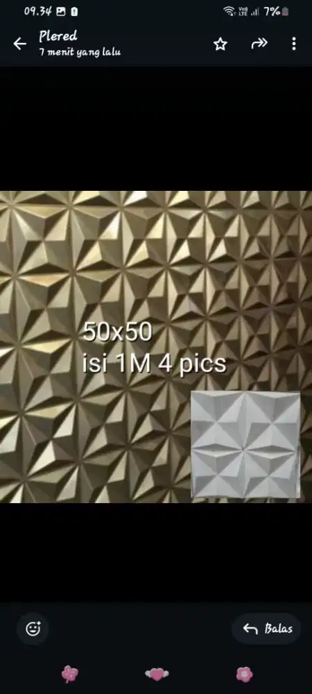 Jual wallpanel 3d beton