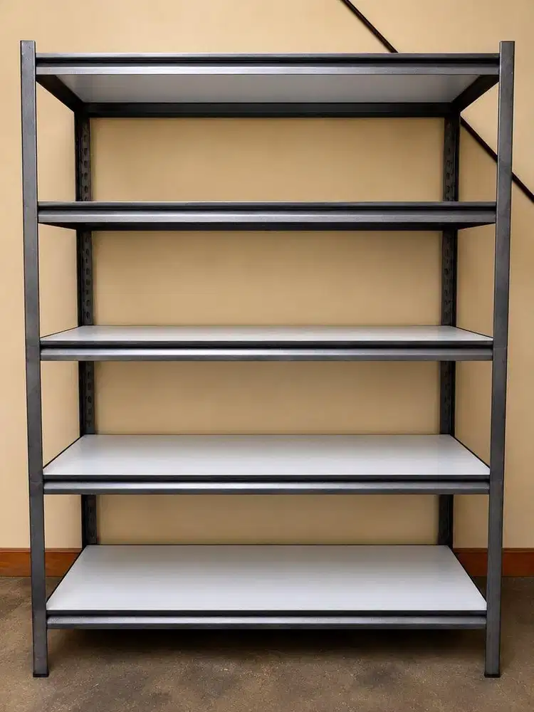 RAK BESI AZKO 5 SUSUN 120x45x180 CM PREMIUM | KOKOH | SIAP PAKAI