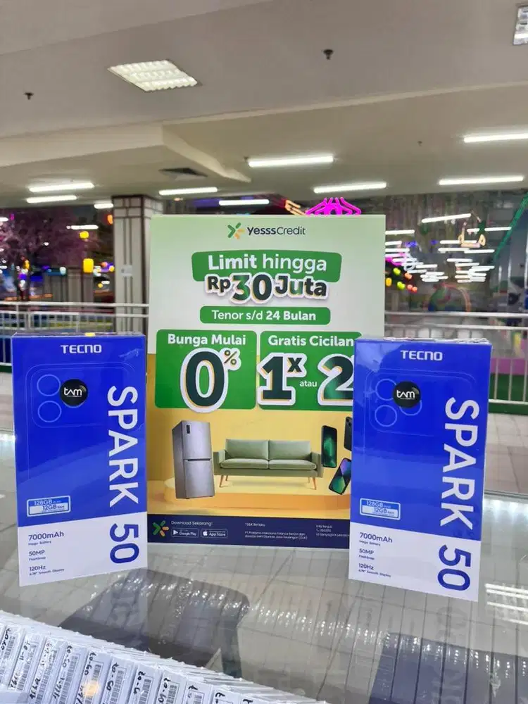 TECNO SPARK 50 BISA CICILAN TANPA DP TENOR SAMPAI 12 bulann