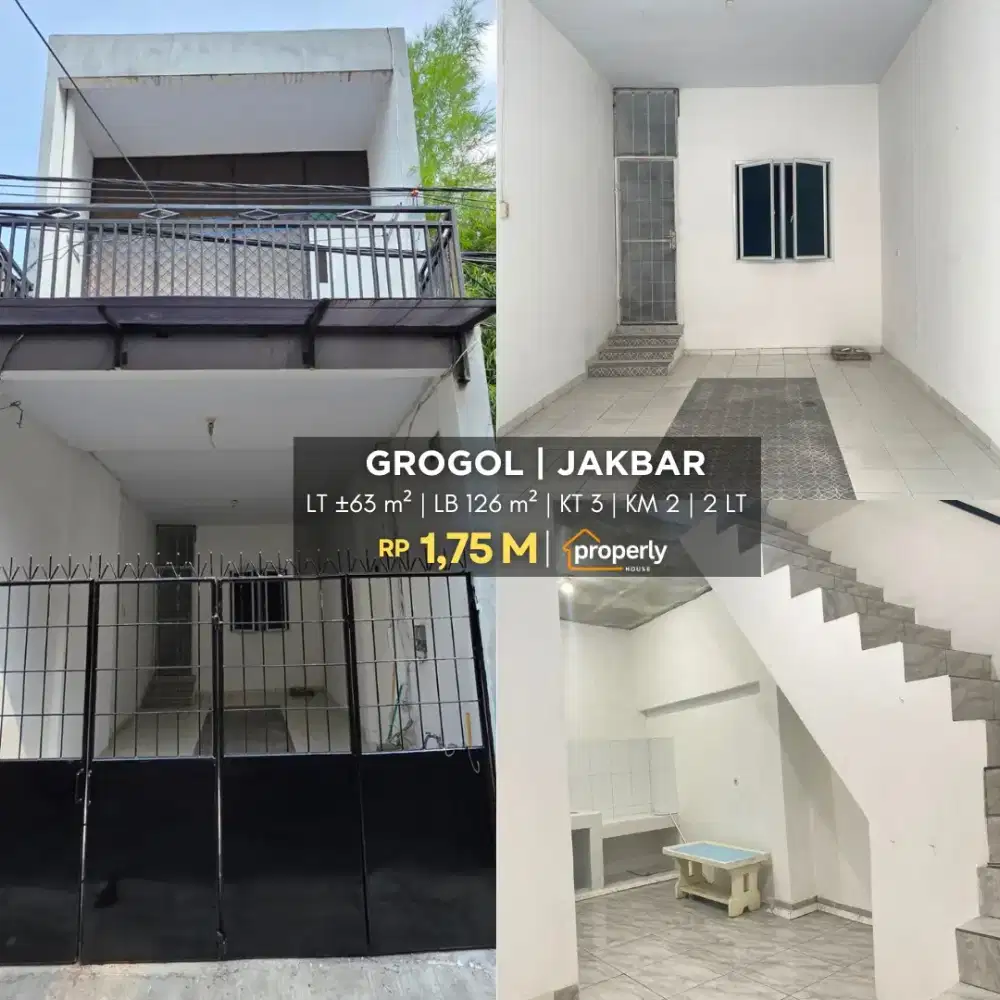Dijual rumah Strategis Grogol Petamburan