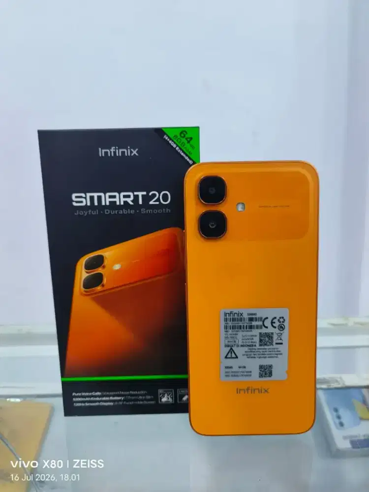 Infinix smart 20 Ram 4+4/64gb orenge