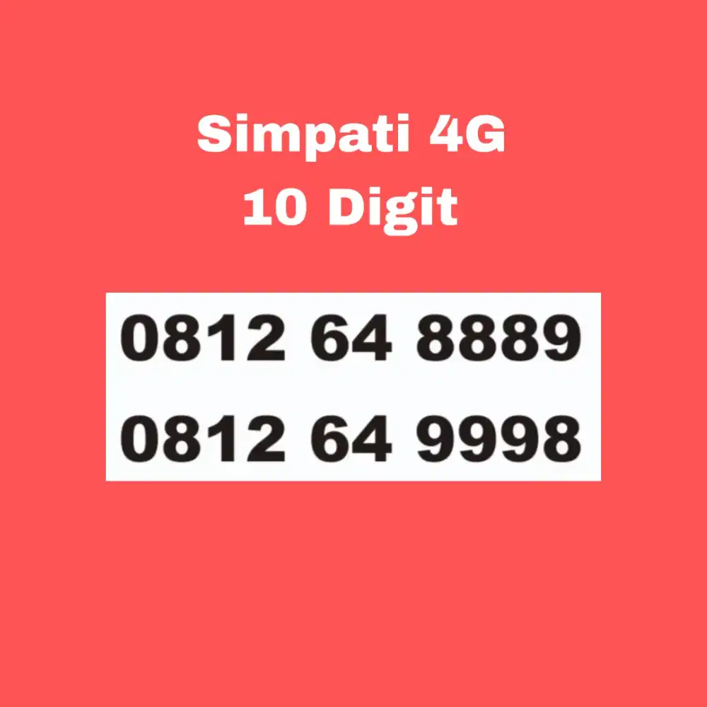 Nomor cantik simpati 10digit