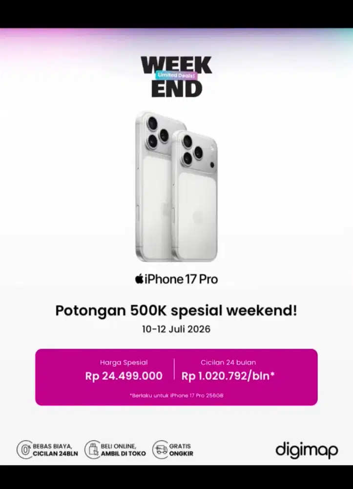 Kredit iphone 17pro hanya dengan KTP