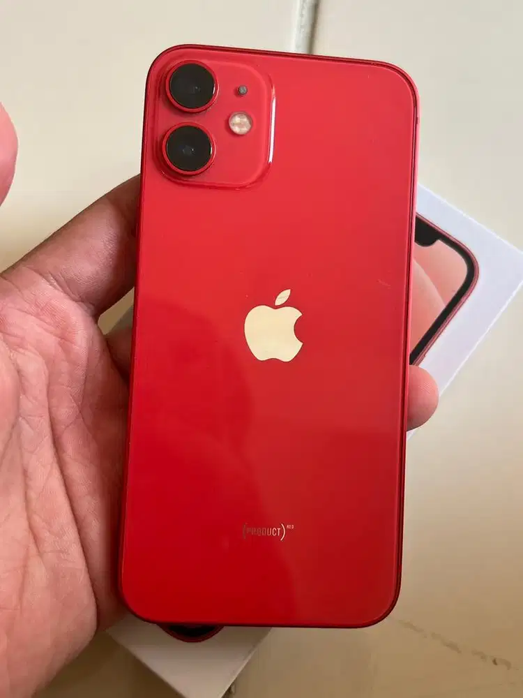 Iphone 12 Mini Red 128GB Mulus Original Siap Pakai All Op