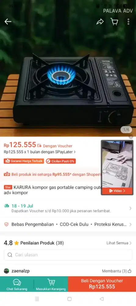 Kompor portable karura