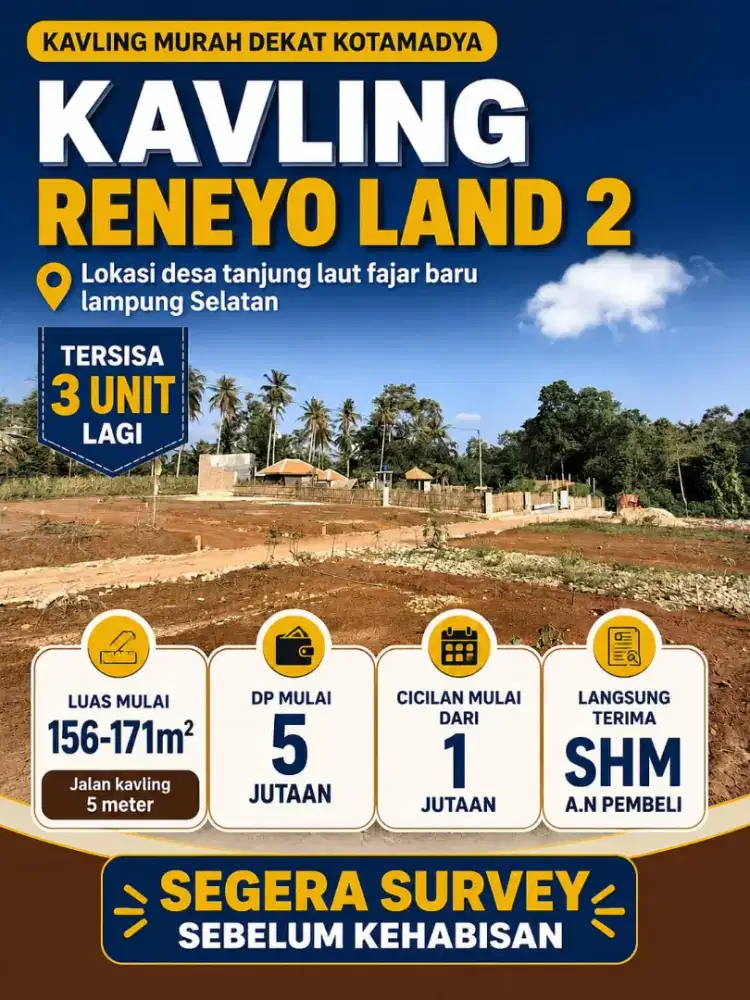 Tanah Kavling Fajar Baru