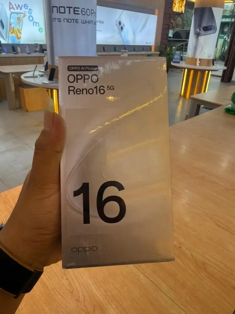 PROMO HP OPPO RENO 16 5g 8/256 GARANSI RESMI BARU DAN SEGEL
