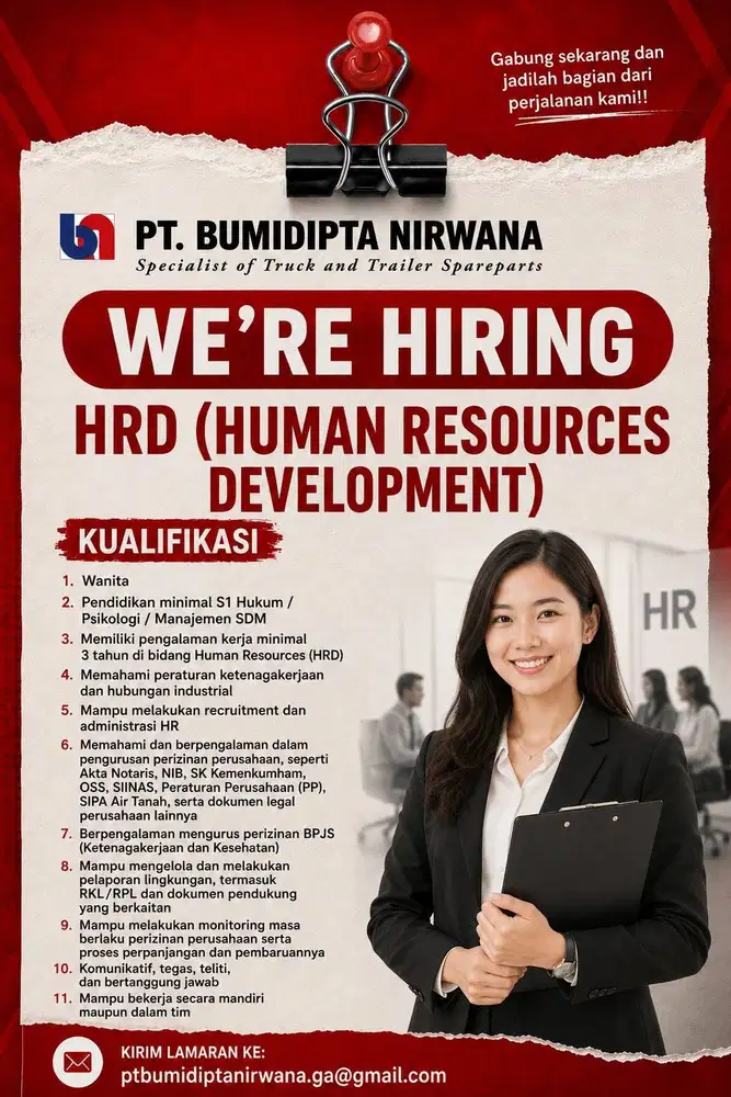 LOWONGAN KERJA HRD