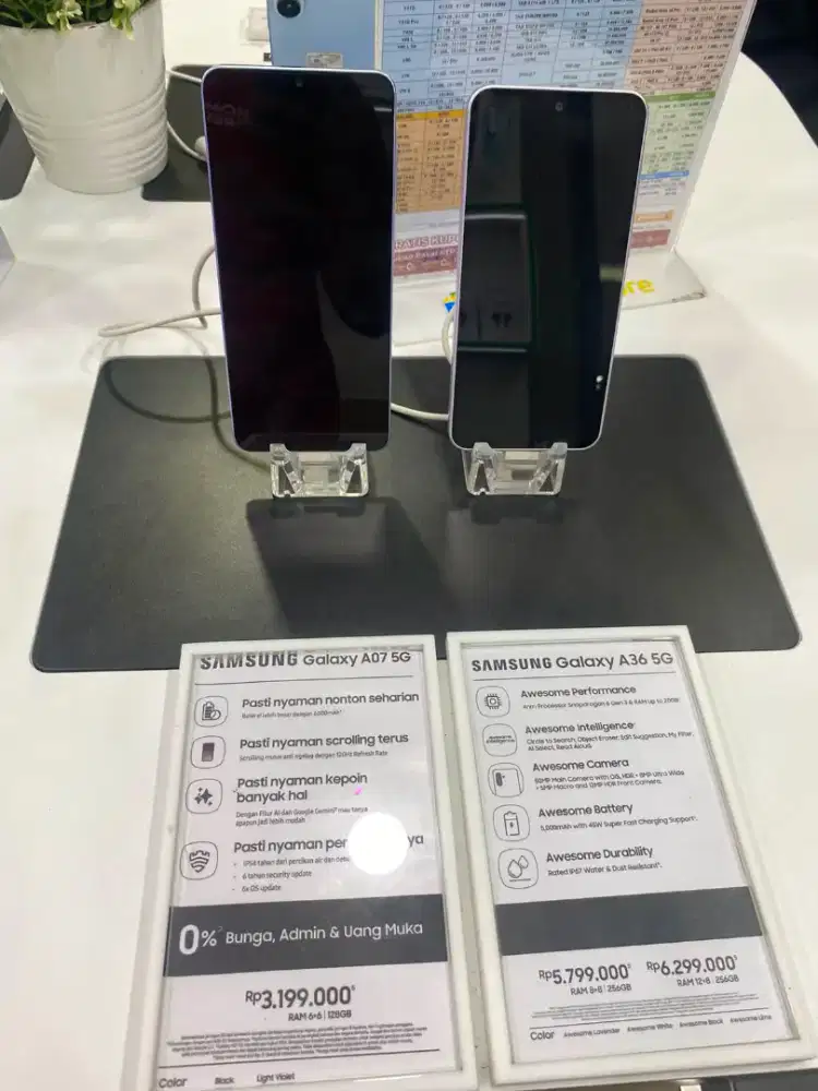 samsung A07 5G dan A36 5G